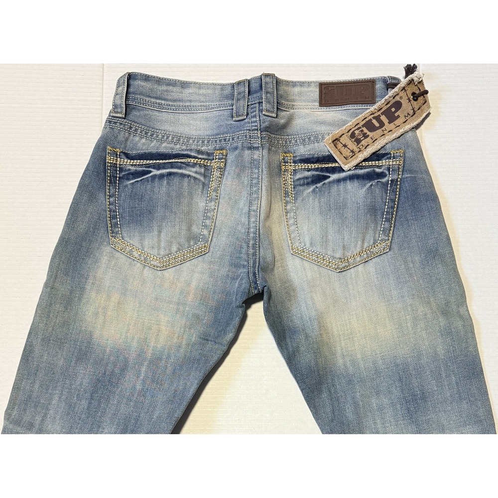CB UP‎ COWBOY UP - Men's Bootcut Western Blue Jeans - Size 32x34